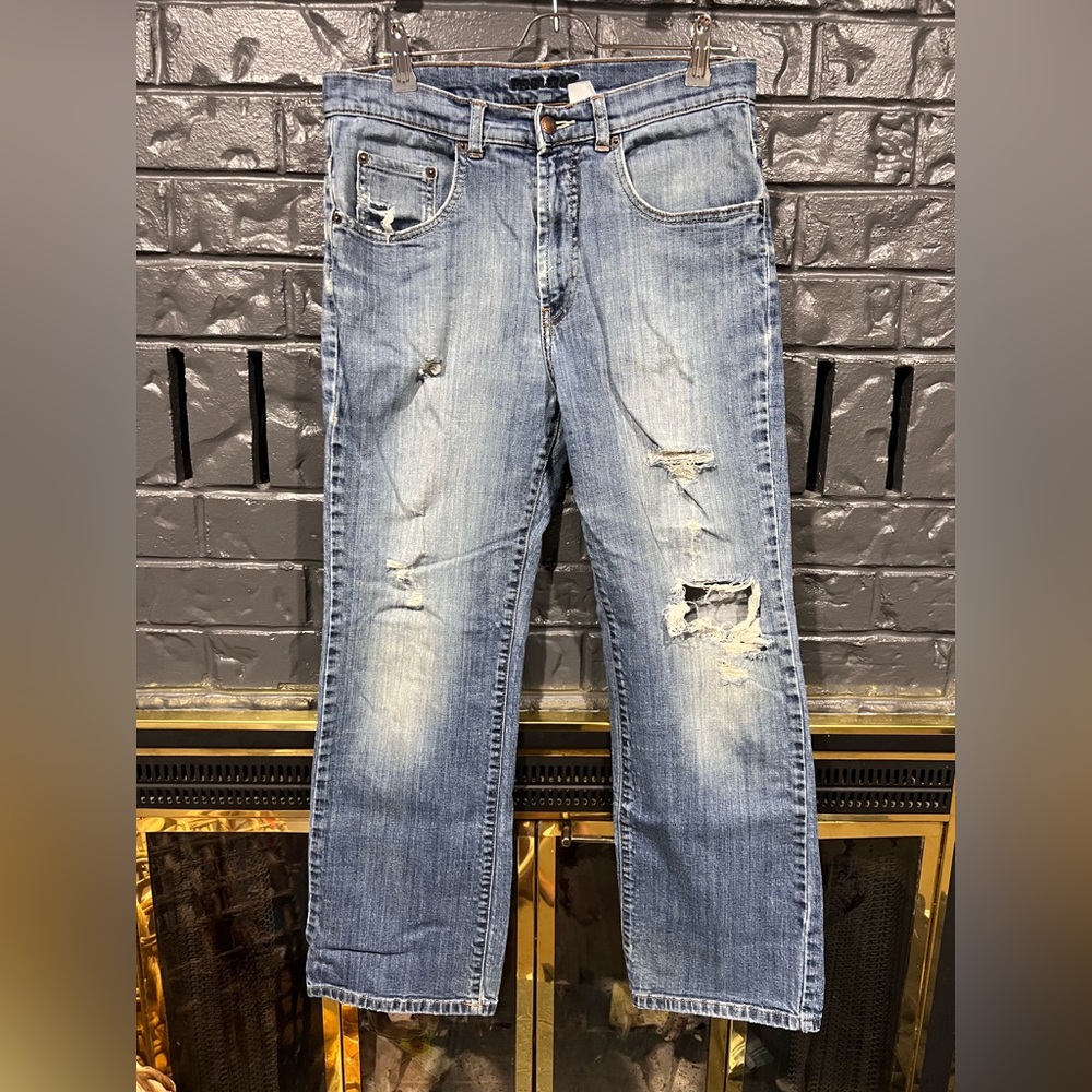 Pendleton Distressed Blue Jeans